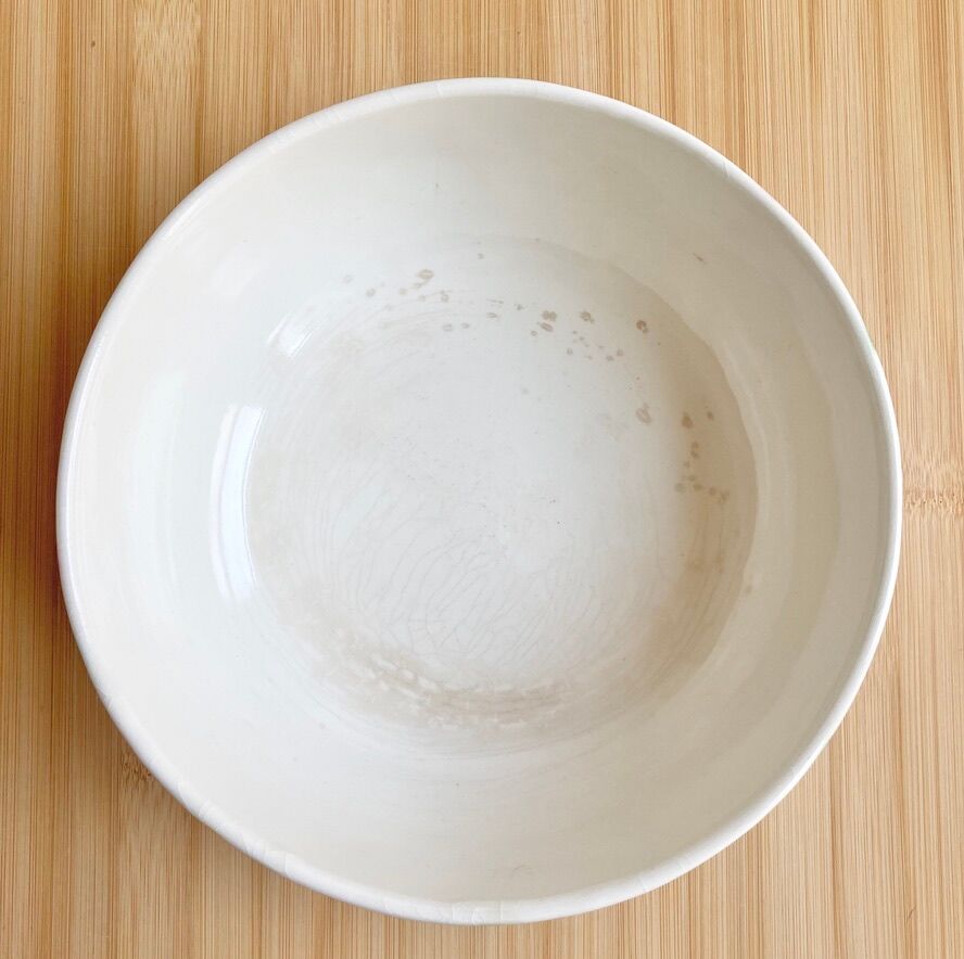 Salad bowl in slip Sarreguemines