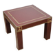 Vintage Jean-Claude Mahey coffee table in lacquered wood and brass, 1970