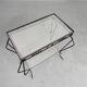 Table d'appoint vintage sculpturale en acier (style Mategot), années 1950