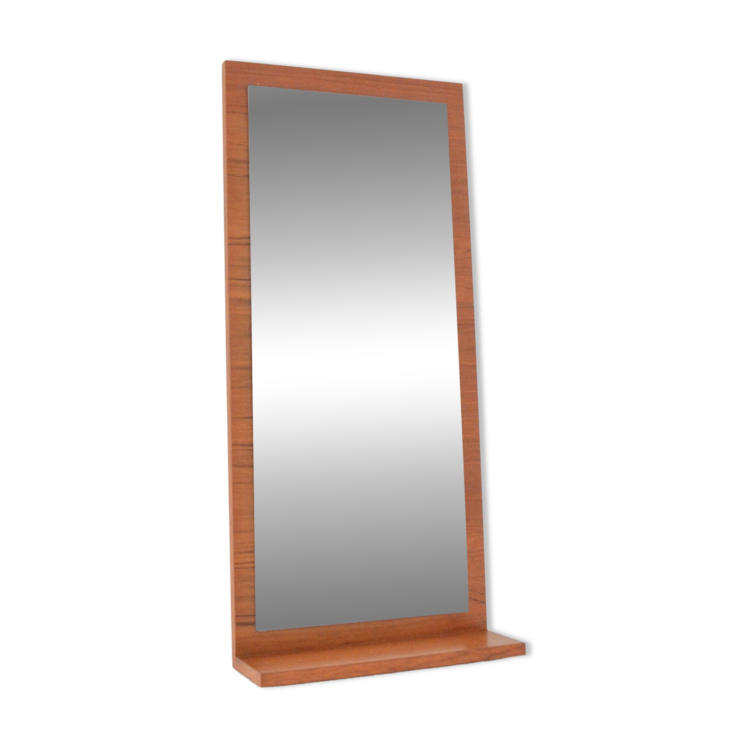 Scandinavian teak wall mirror 1960