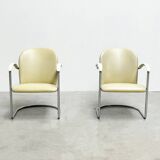 Paire de chaises longues modèle 414 par WH Gispen modèle 414