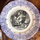 Lot of three plates Sarreguemines