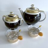 Art Deco Coffee Teapot Set with Cups