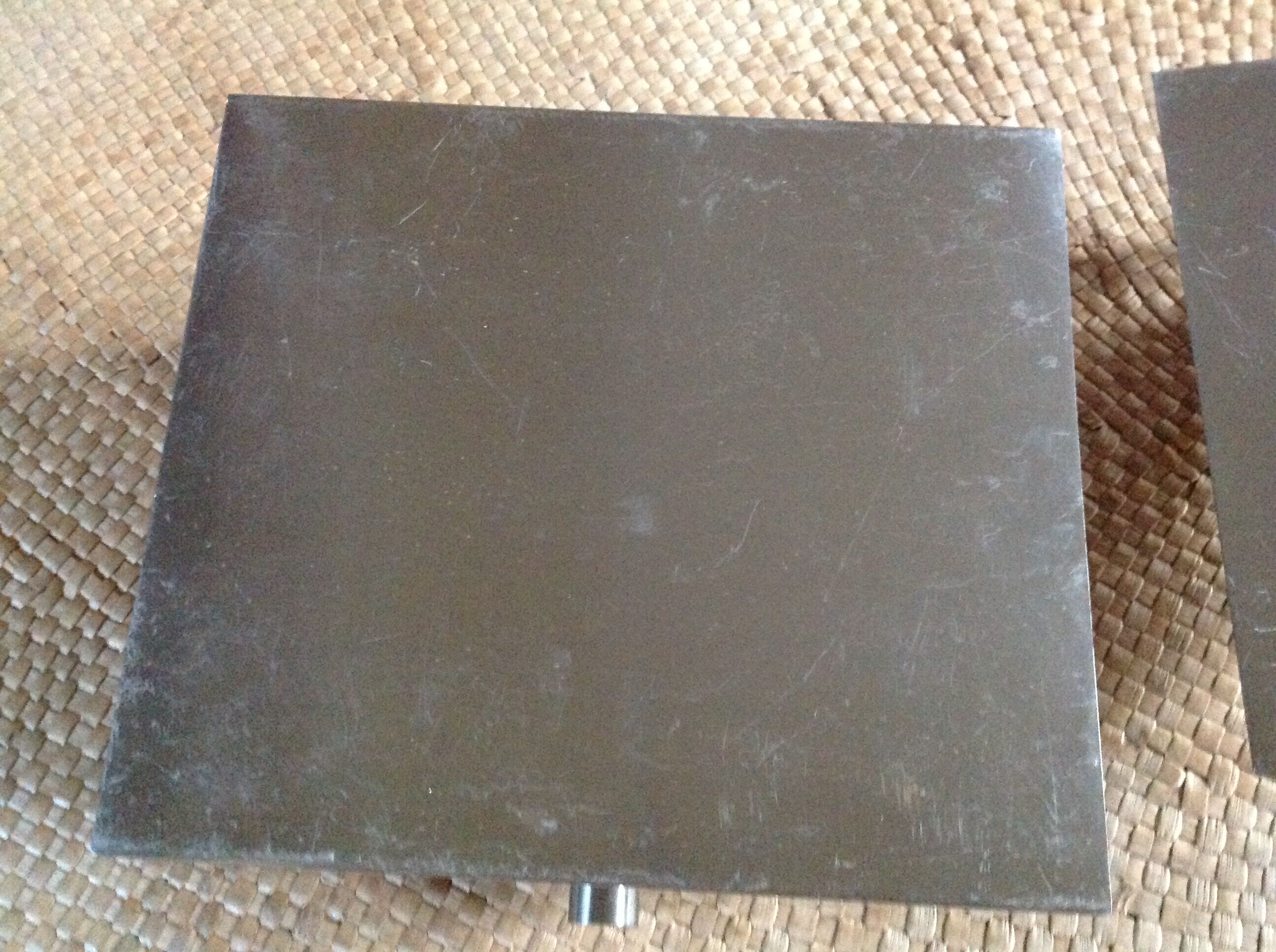 Pair of metal wall light