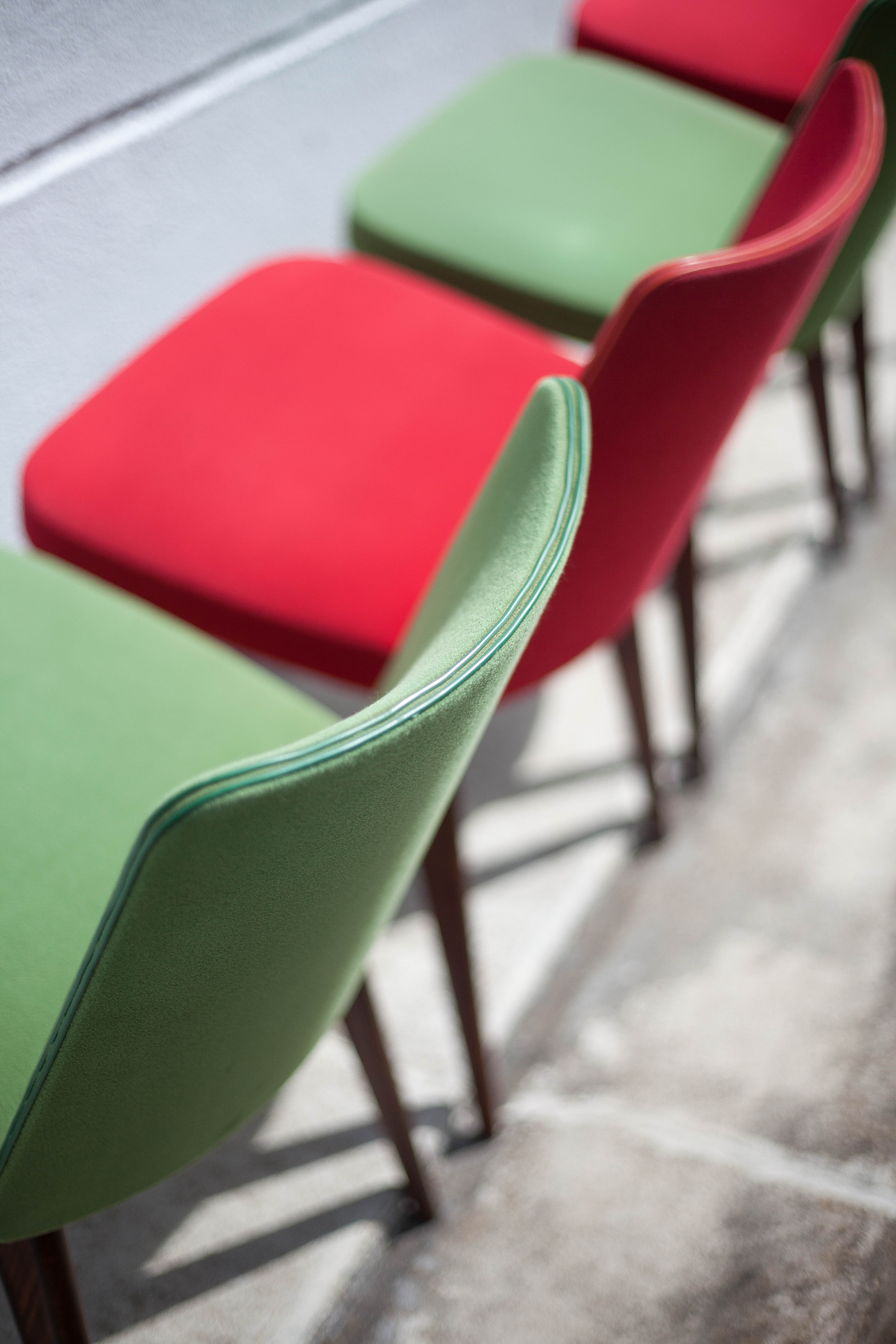 Vintage compass leg chairs, 50