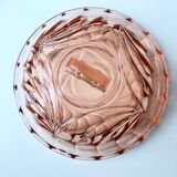 Cloche en verre rose