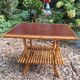 Rattan side table