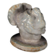 Art Deco ceramic animal sculpture, White Turkey, circa 1930