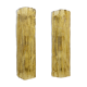Pair of Mazzega-Style Gold Yellow Murano Glass Sconces
