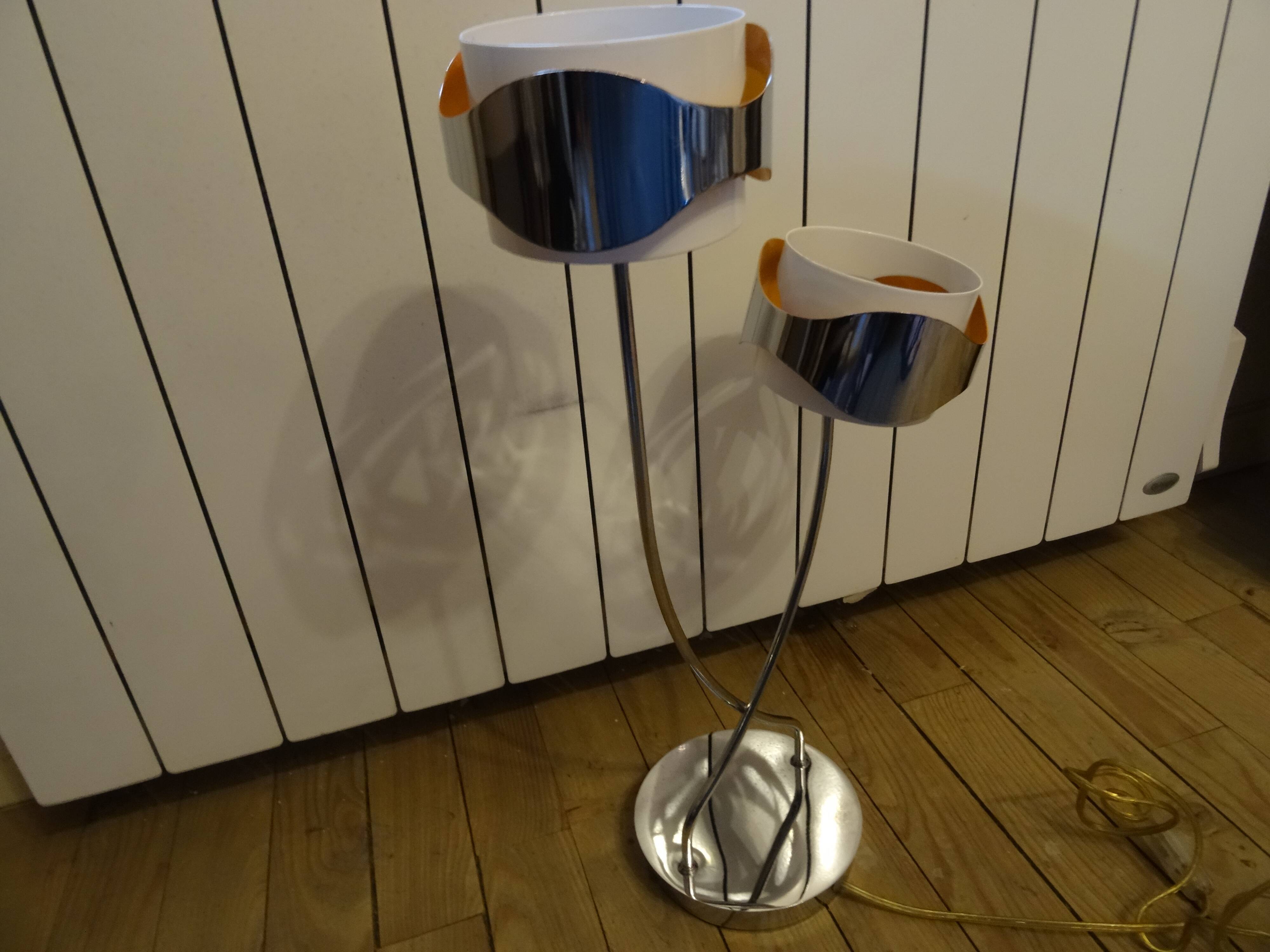 2-rod stainless steel lamp