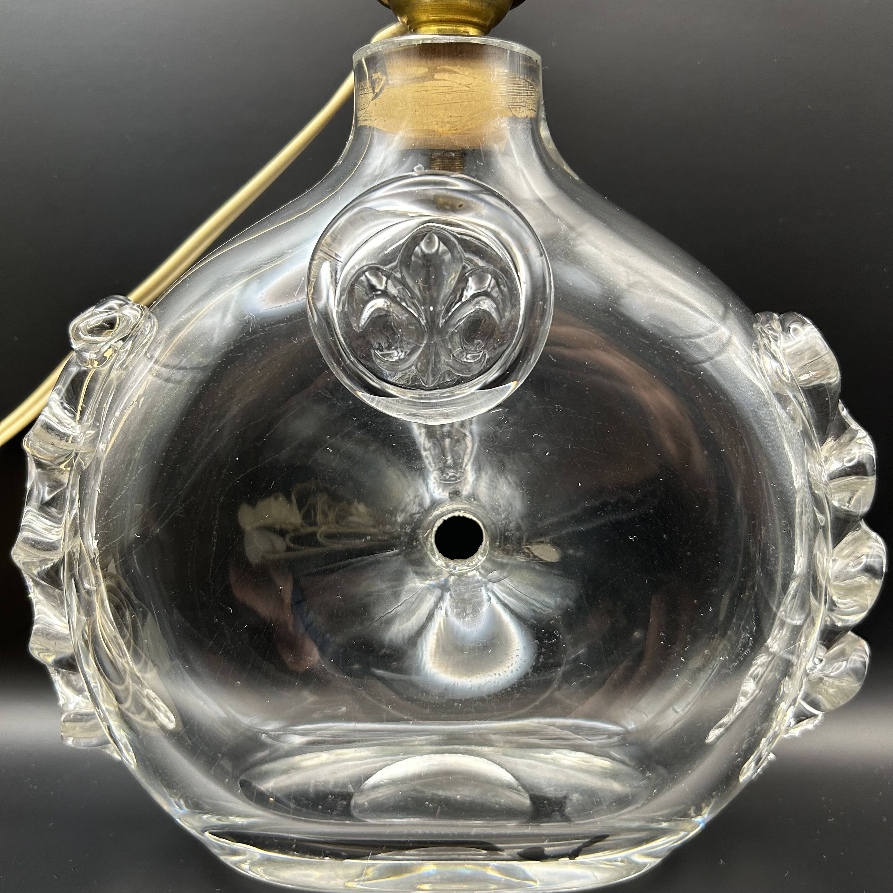 Daum France lamp fleur de lys model