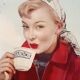 Viandox Pin up 1950s enamelled sheet metal plate