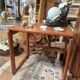 Teak sofa end