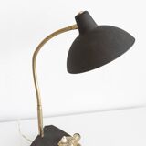 Vintage Aluminor desk lamp with built-in calendar