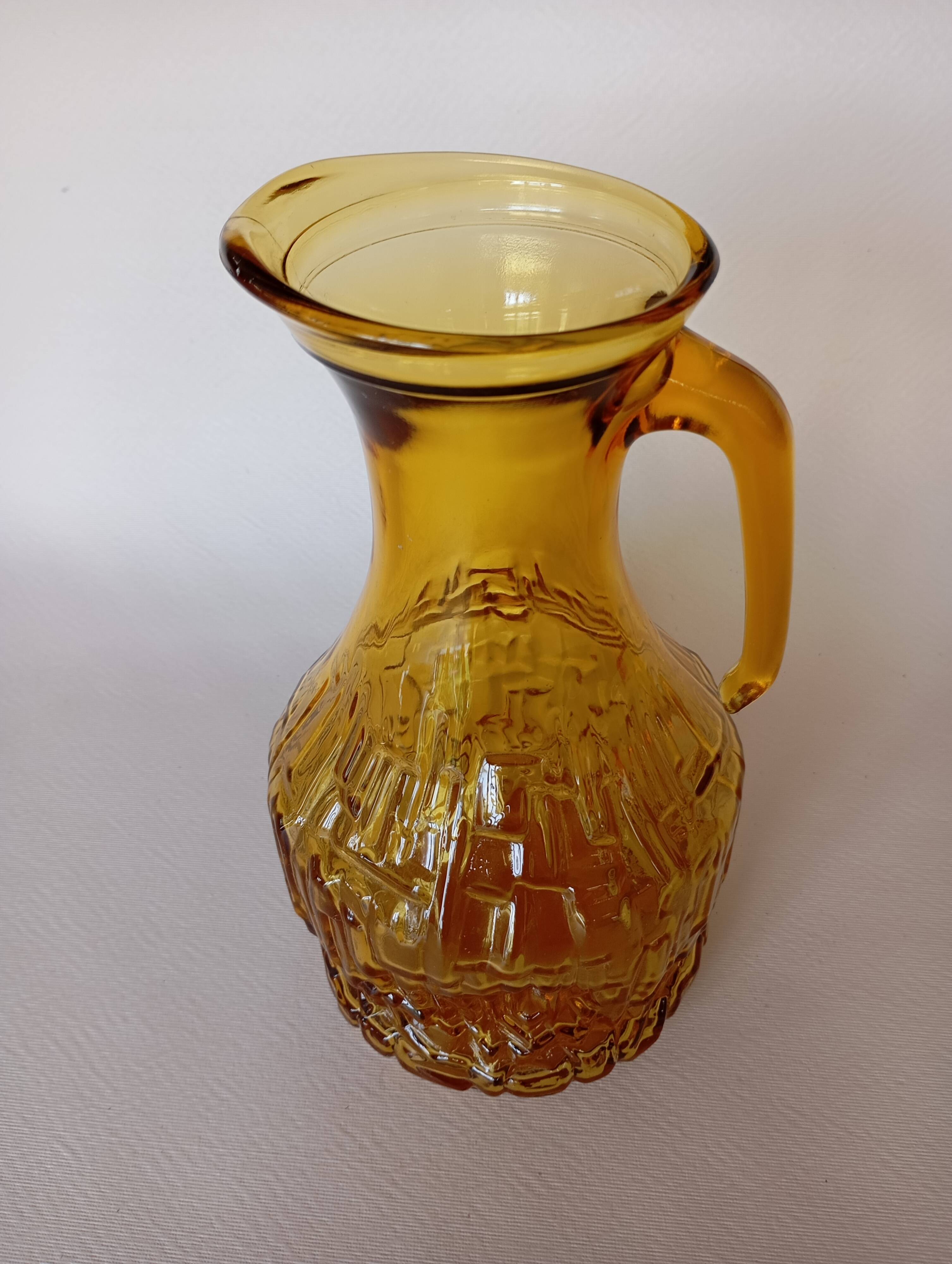 Vintage Bormioli Italian glass carafe from the 70s