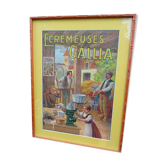 Affiche originale  écremeuses  Gallia 1920