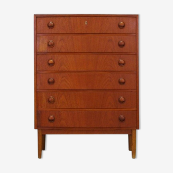 Commode Kai Kristiansen coffre de tiroirs design danois