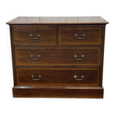 English commode from the early 20th century in mahogany.