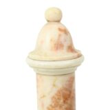 Set of 2 Decorative Marble Pillars Columns Classic 35cm