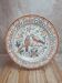 Grand plat vintage décor oiseaux – signé Outeiro