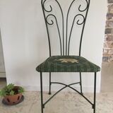 Vintage cast iron garden chair