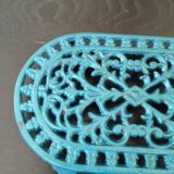 Blue font flats