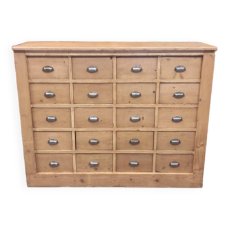 Seed trader's furniture with 20 fir drawers