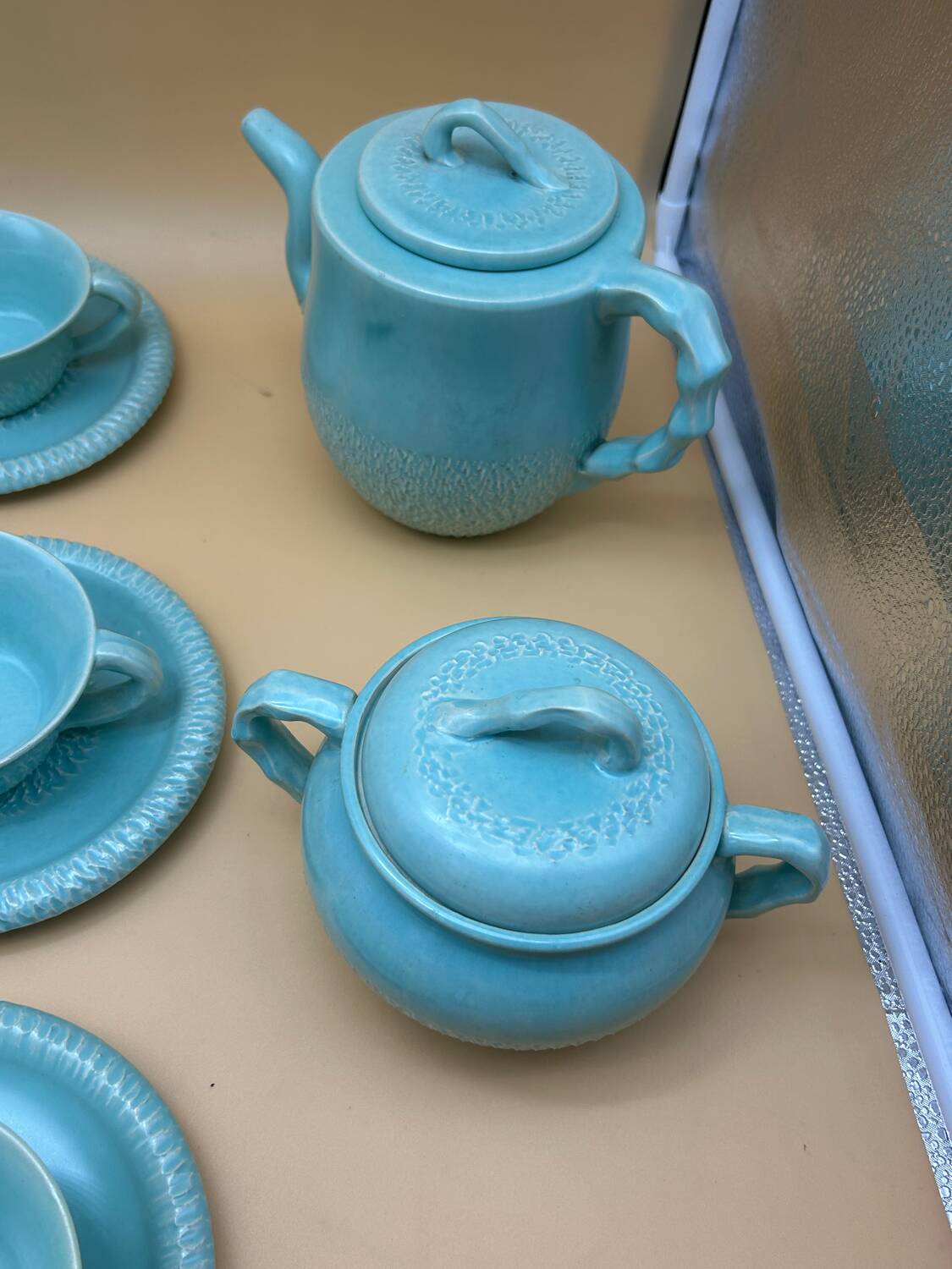 Tea service signed C.Esteban Paris