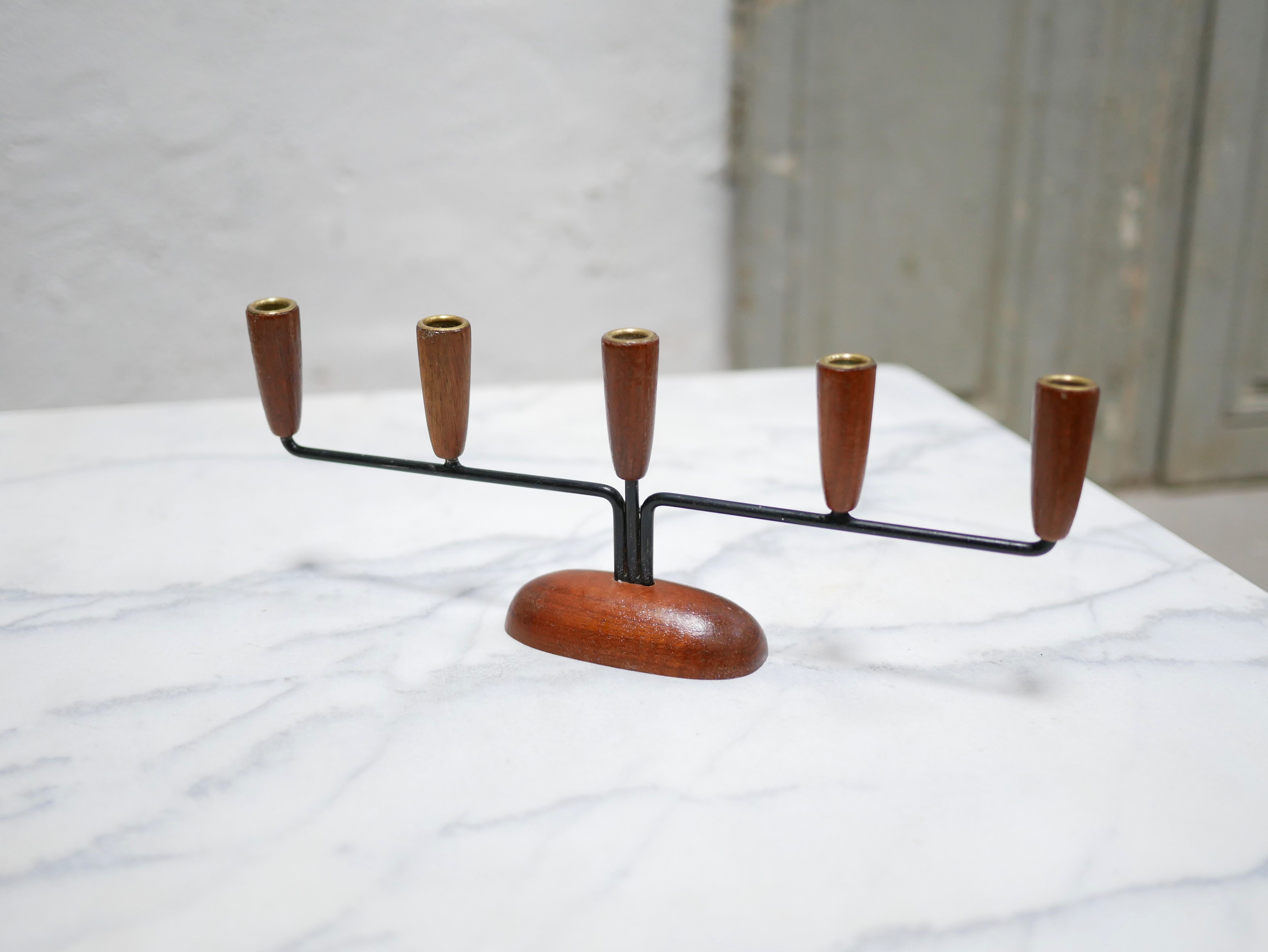 Vintage Danish chandelier published by Luthje