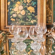 4 verres à cognac, cristal, Villeroy et Boch