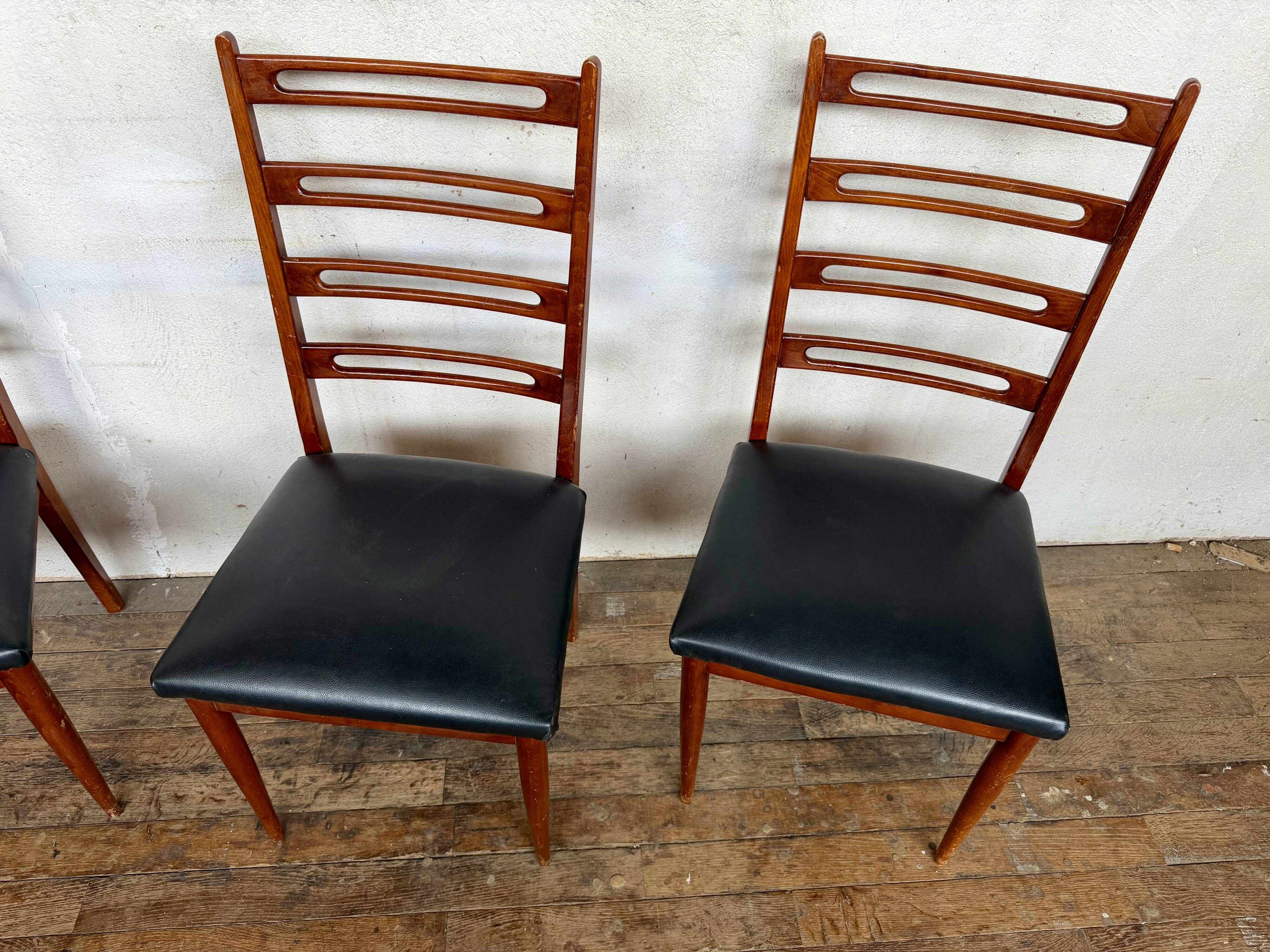Set of 4 Scandinavian chairs