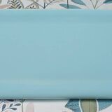 Set of 2 blue porcelain shelves, Porcher 1960