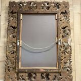 19th century Italian mirror in wood and gilded plaster