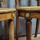 Pair of antique mahogany chairs with caning – Louis XVI style