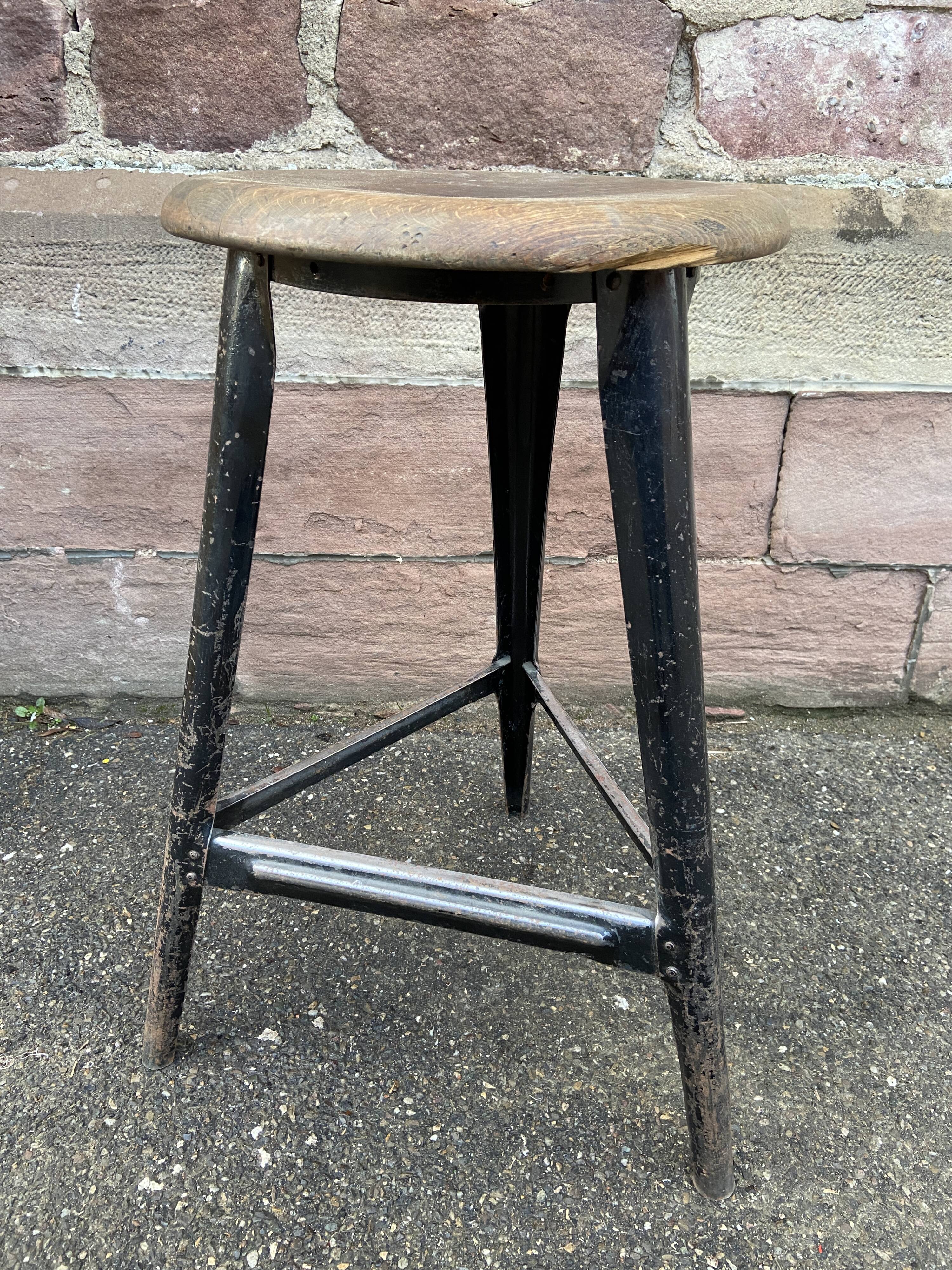 Vintage industrial stool