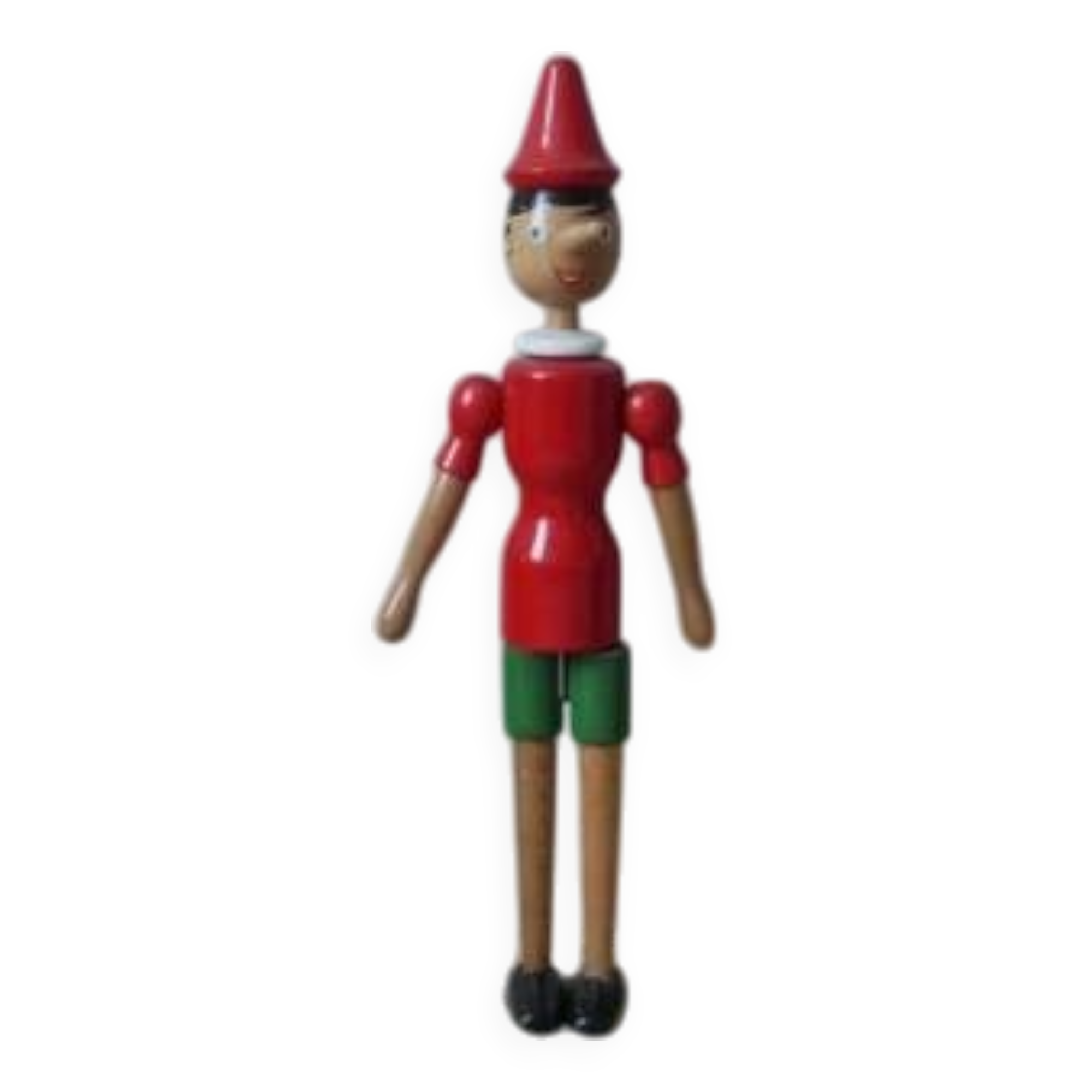 Large vintage Pinocchio wooden antique collectible toy Tonna Italian handcrafted