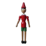 Large vintage Pinocchio wooden antique collectible toy Tonna Italian handcrafted