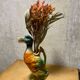 Pichet en barbotine, Canard, manufacture St Clement