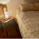 Old cotton bed throw