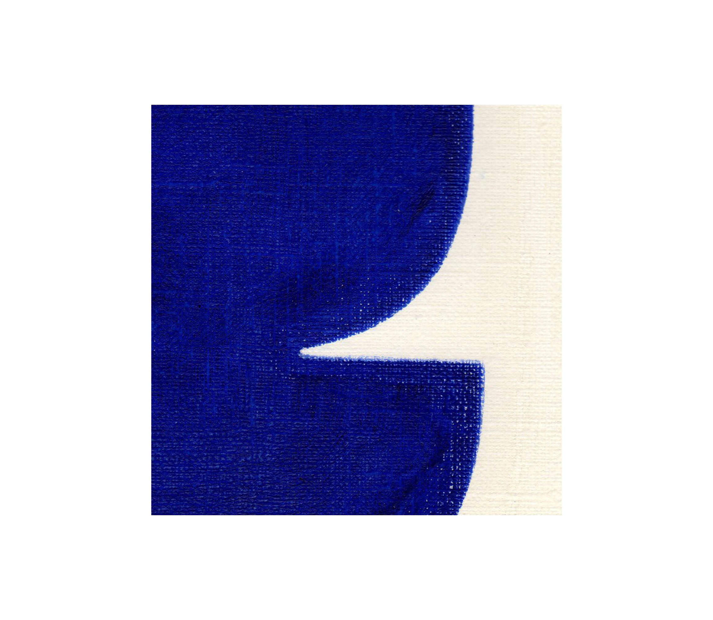 Painting duo on paper - zoé and neo - majorelle blue - signed Eawy