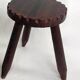 tripod stool with raw charm