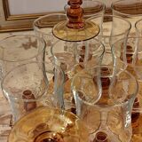 Luminarc: 12 amber-stemmed water glasses