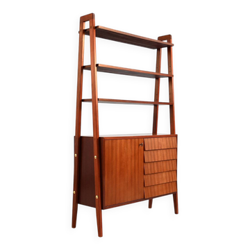 Scandinavian Mahogany Bookcase, 1960s