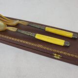 Art Deco salad servers