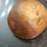 Mortar and wooden pestle