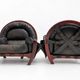Italian Mid-Century Modern pair of ‘Rancero’ lounge chairs from Luciano Fri