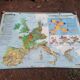 Old big map Hatier: The European community. 154 x 115 cm.