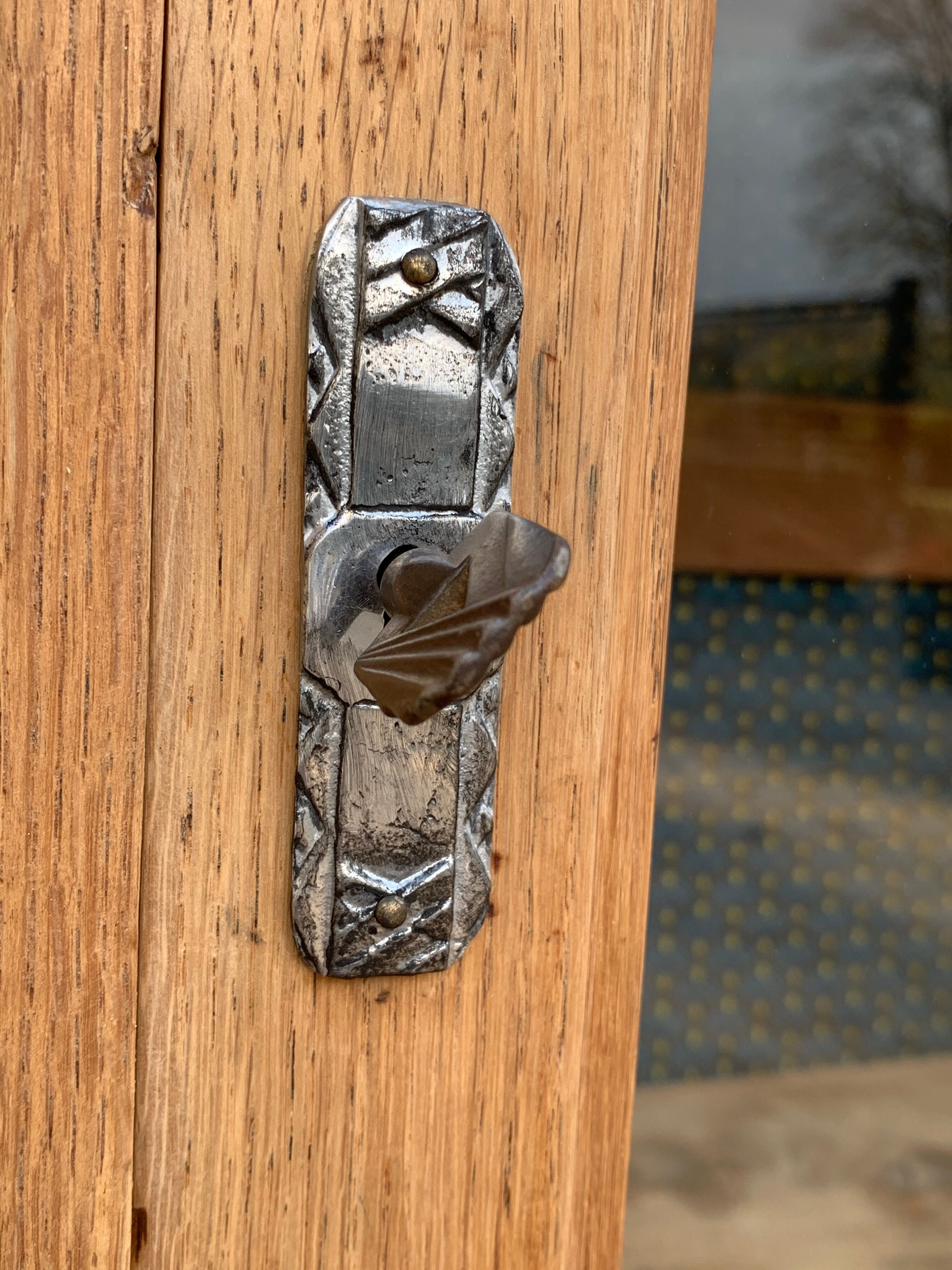 Art Deco asymmetrical glass Parisian wardrobe 1930