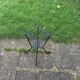 Wrought iron door twisted black vintage 1960