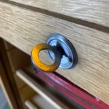 Curtain cabinet raw oak binder